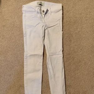 Girls' Abercrombie White Denim Skinny Jeans